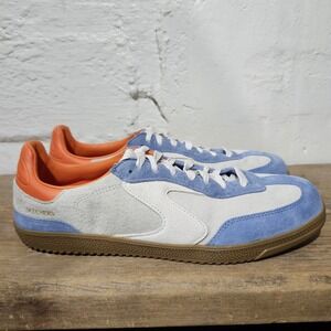 Skechers Hot Shot For The Win Womens 11 Retro Suede Sneakers Blue Orange‎ 185234